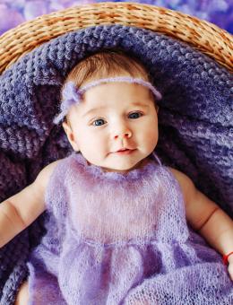 "Лілу" - сукня та пов'язка для фотосесії немовлят
